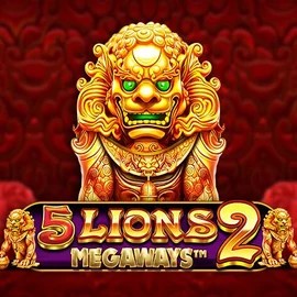 5 Lions Megaways 2 online game logo by Pragmatic Play on rollflame.eu.com