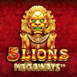 5 Lions Megaways online game logo by Pragmatic Play on rollflame.eu.com