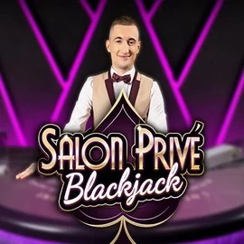 Blackjack Salon Privé slot logo by Ezugi at Rollflame Casino