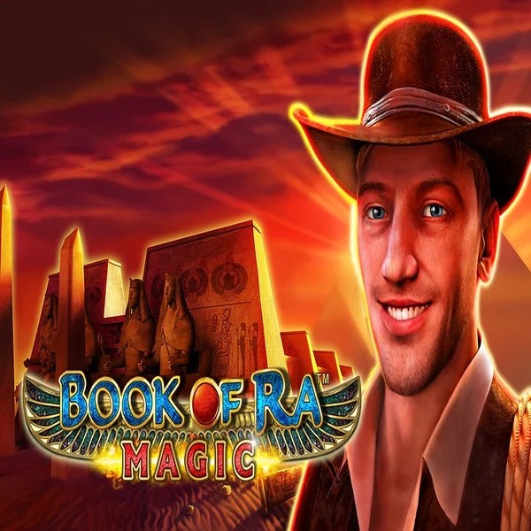 Book of Ra Magic online game logo by Greentube on rollflame.eu.com