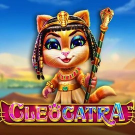 Cleocatra slot logo by Pragmatic Play at Rollflame Casino