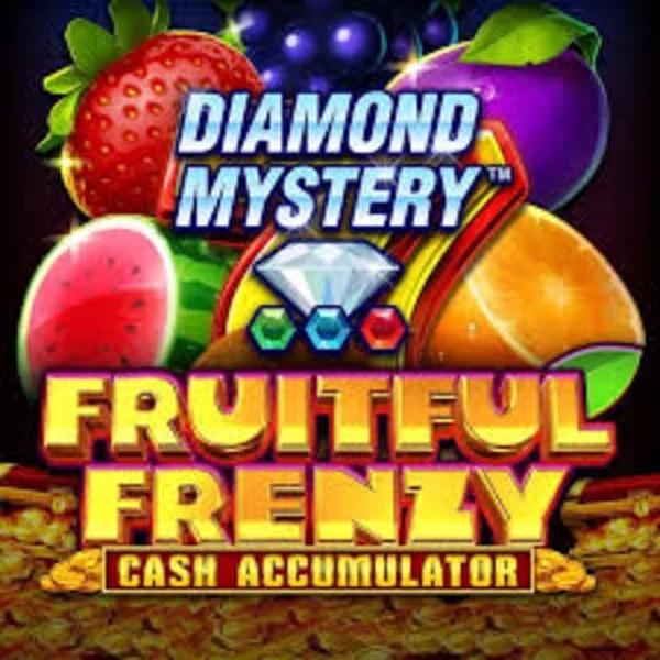 Diamond Mystery Fruitful Frenzy Cash Accumulator slot logo by Greentube at Rollflame Casino
