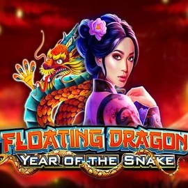Floating Dragon Year of the Snake online game logo by Pragmatic Play on rollflame.eu.com