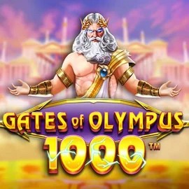Gates of Olympus 1000 slot logo by Pragmatic Play at Rollflame Casino