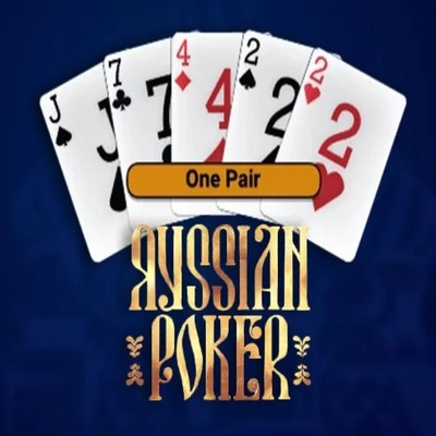 Russian Poker logo by OneTouch Games at Rollflame Casino