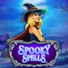 Official Slots logo: Spooky Spells by Novomatic at Rollflame Casino